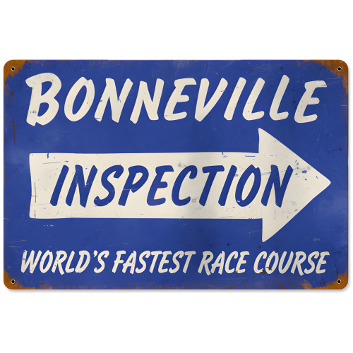 Bonneville Inspection Metal Sign - 18" x 12"