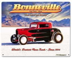 Bonneville Metal Sign - 22" x 28"