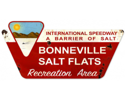 Bonneville Speedway Metal Sign - 27" x 13"