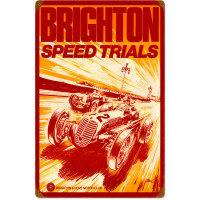 Brighton Speed Trials Metal Sign - 16" x 24"