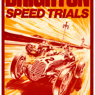 Brighton Speed Trials Metal Sign - 16