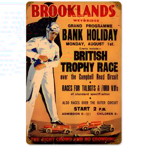 Brooklands Sign - 18" x 12"