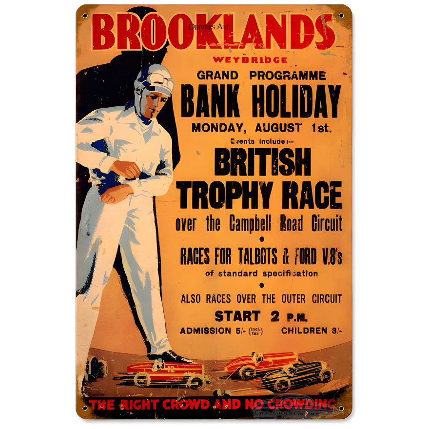 Brooklands Sign - 18" x 12"