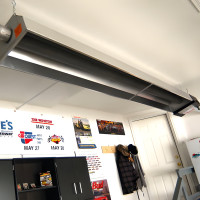 40,000 BTU Propane Radiant Tube Garage Heater, 10 ft