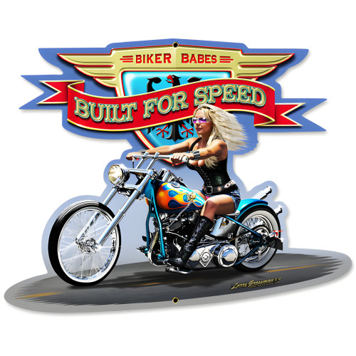 Built for Speed Metal Sign - 17" x 13"
