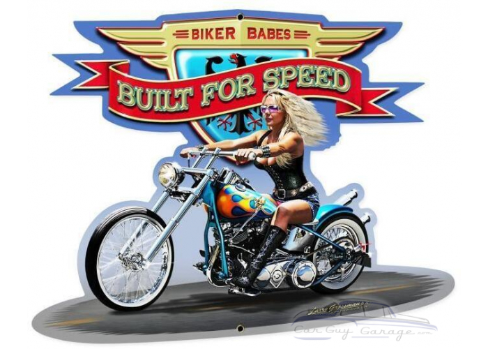 Built for Speed Metal Sign - 28" x 21"