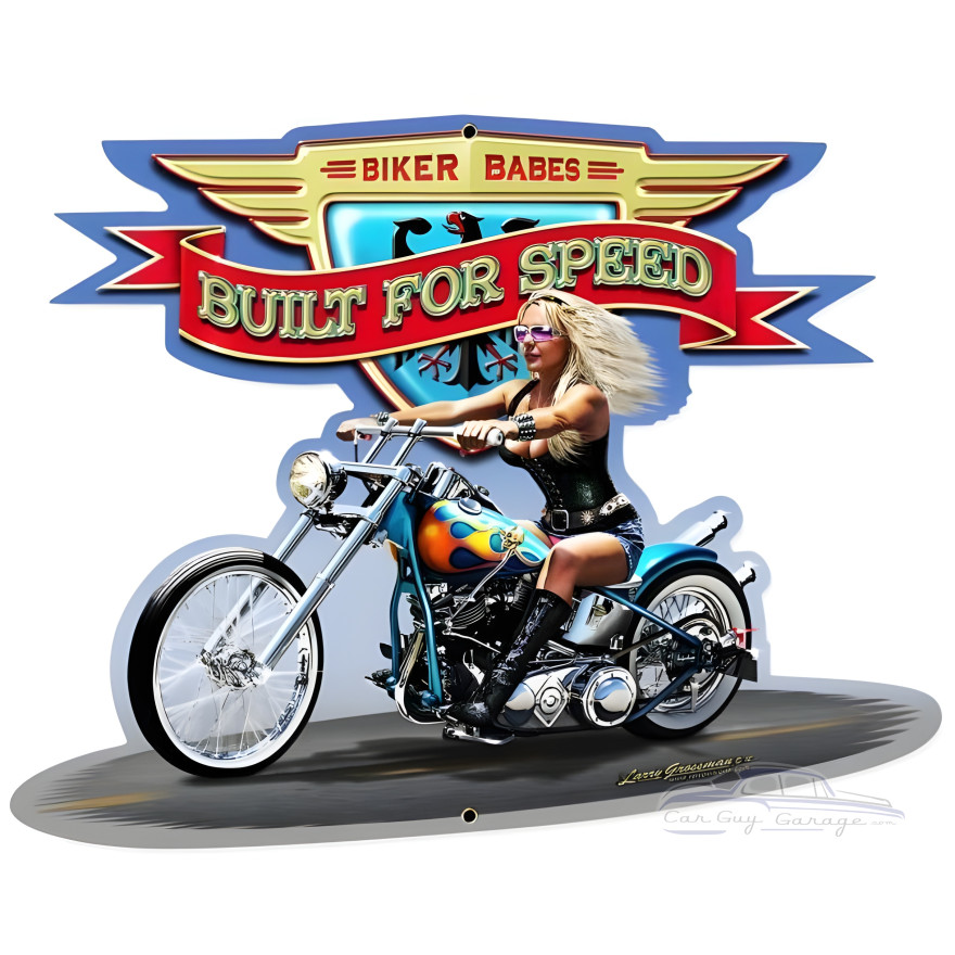 Built for Speed Metal Sign - 28" x 21"