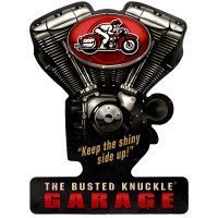 Busted Knuckle Garage Sign - 14" x 19"