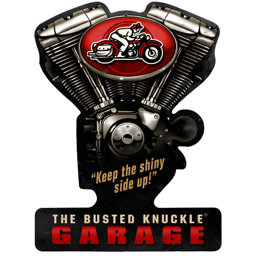 Busted Knuckle Garage Sign - 14" x 19"