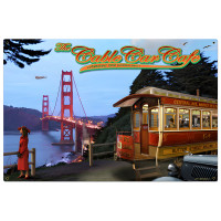 Cable Car Metal Sign - 36" x 24"