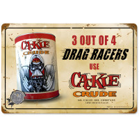Cackle Crude Metal Sign - 18" x 12"