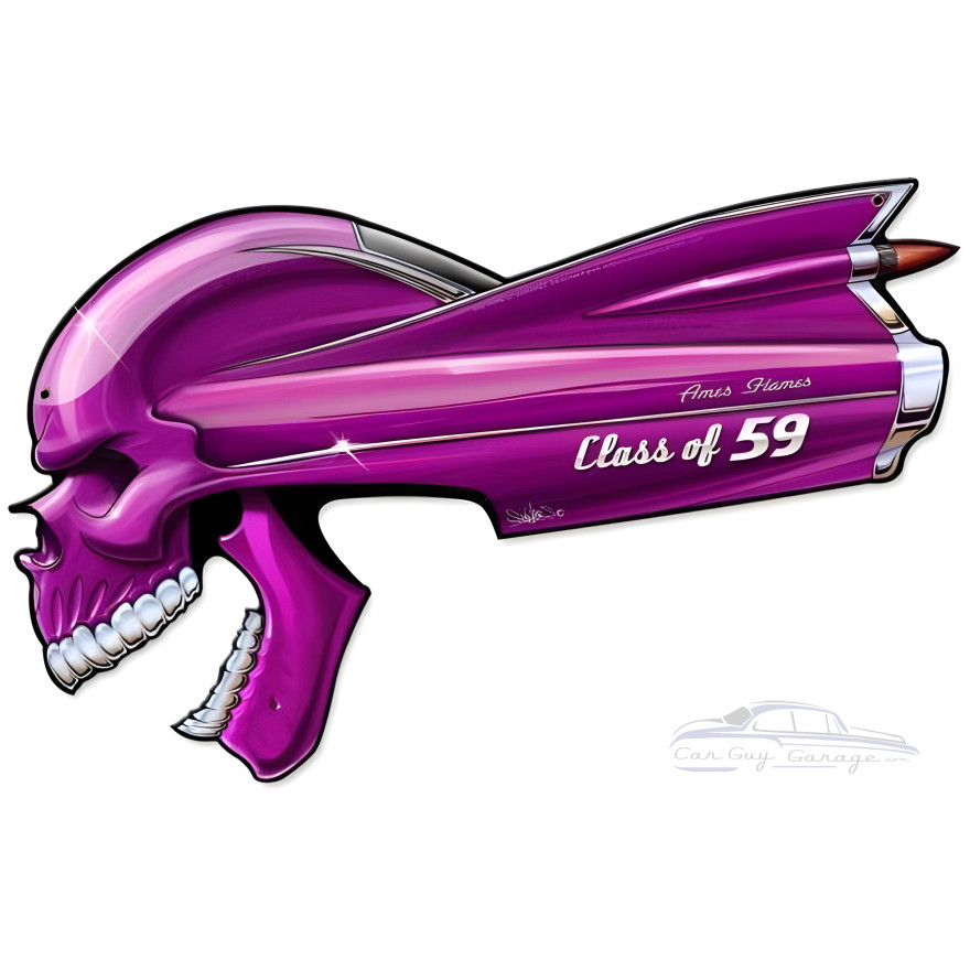 Cadillac Caddy Class of '59 Metal Sign - 28" x 17"
