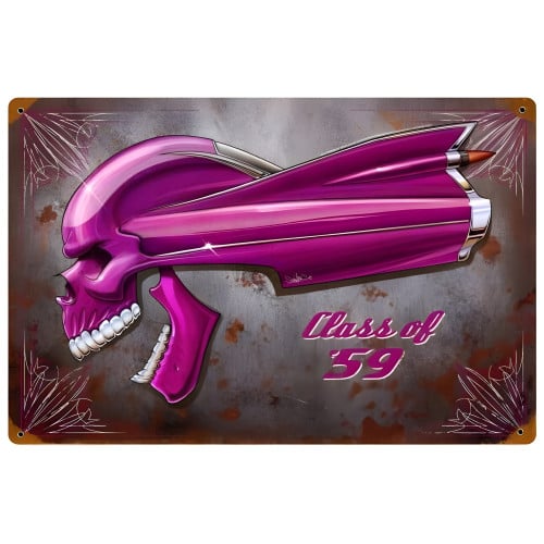 Cadillac Caddy Class of '59 Metal Sign - 18" x 12"