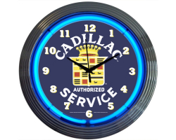 Cadillac Service Neon Clock