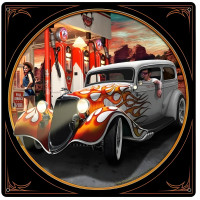 Canyon Gas Metal Sign - 12" x 12"