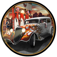 Canyon Gas Metal Sign - 14" Round