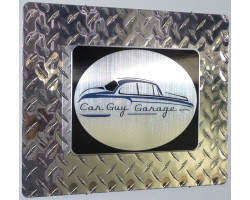 Car Guy Garage Diamond Plate Sign