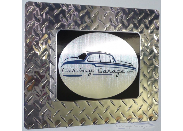 Car Guy Garage Diamond Plate Sign
