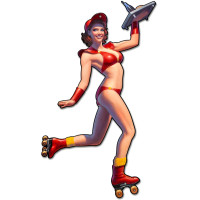 Car Hop Metal Sign - 20" x 34"
