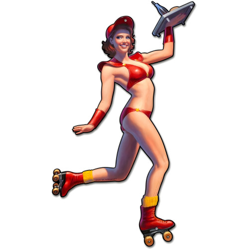 Car Hop Metal Sign - 20" x 34"