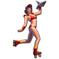 Car Hop Metal Sign - 13" x 22"