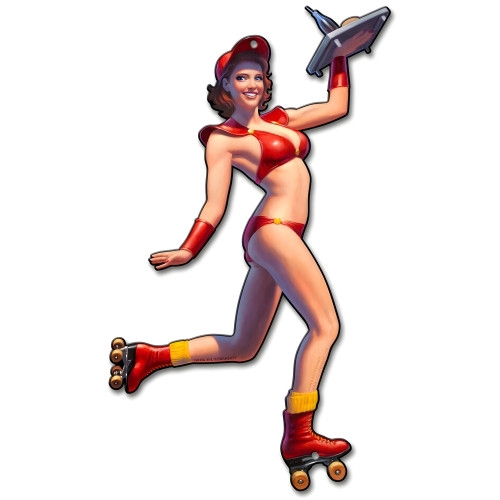 Car Hop Metal Sign - 13" x 22"