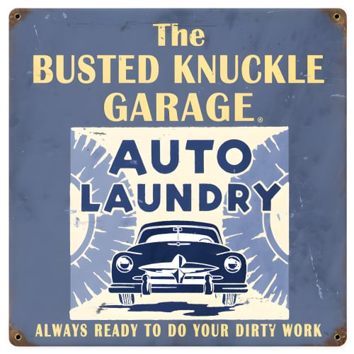 Car Wash Metal Sign - 12" x 12"