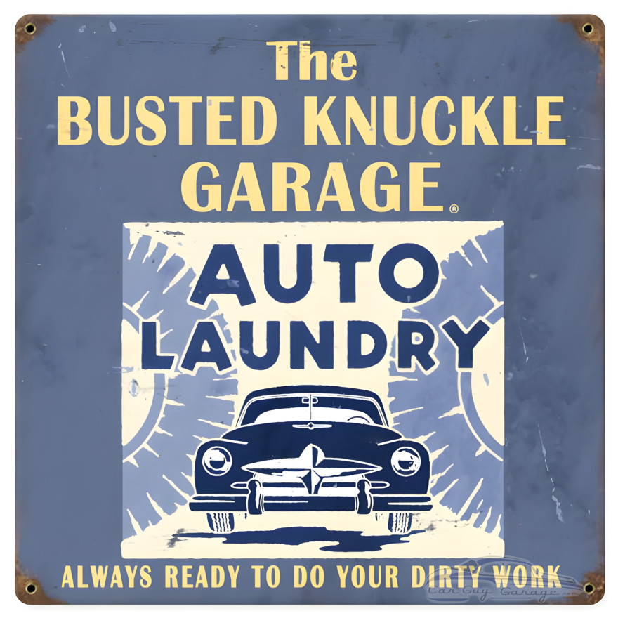 Car Wash Metal Sign - 12" x 12"