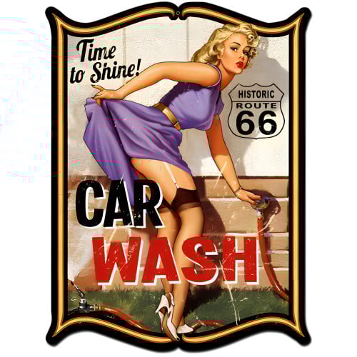 Car Wash Metal Sign - 24" x 33"