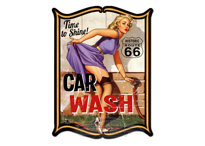 Car Wash Metal Sign