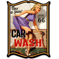 Car Wash Metal Sign - 14" x 19"