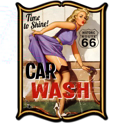 Car Wash Metal Sign - 18" x 24"