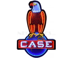 Case Eagle Neon Sign In Shaped Steel Can