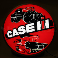 Case IH International Harvester LED Lighted Sign - 15" Round
