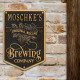 Personalized Cast Aluminum Original Recipe Brewing Company Beer Plaque