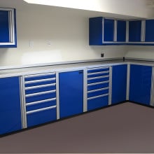 Custom Garage Cabinets made from Aluminum