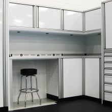 Custom Garage Cabinets made from Aluminum