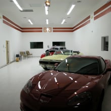 Customer photo using epoxy for their garage floor