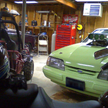 Customer garage photo of their warm heated garage