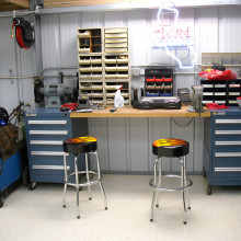 Customer photo showing hose and cord reels