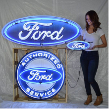 Customer photo of neon signs for the garage