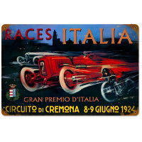 Cermona Circuit Metal Sign - 18" x 12"
