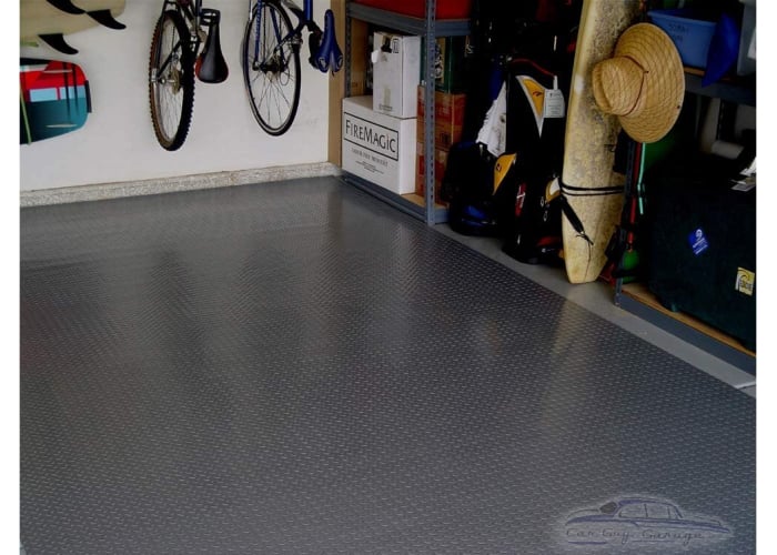 Roll Out Vinyl Garage Flooring - Charcoal