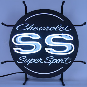 Chevrolet SS Super Sport Neon Sign - 17" Round