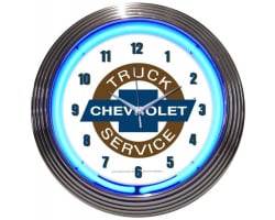 Chevrolet Truck Service Neon Clock