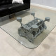 Chevy Engine Block Silver Coffee Table Chevy Engine Block Silver Coffee Table