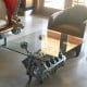 Chevy Engine Block Chrome Coffee Table Chevy Engine Block Chrome Coffee Table