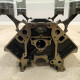 Chevy Engine Block Black and Chrome Coffee Table Chevy Engine Block Black and Chrome Coffee Table
