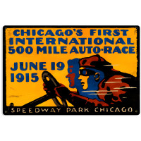 Chicago 500 Metal Sign - 12" x 18"