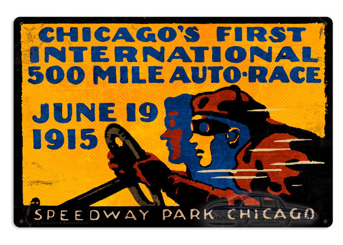 Chicago 500 Metal Sign - 24" x 16"